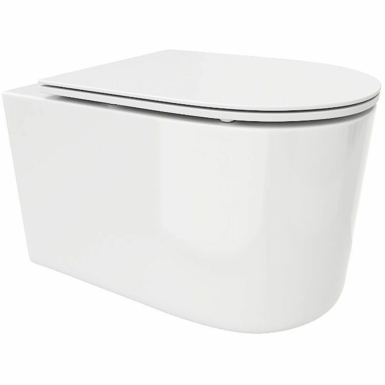 Подвесной унитаз Cerutti Tanaro Aria MW CT9236 / Tanaro Aria CT8910 безободковый с крышкой SoftClose